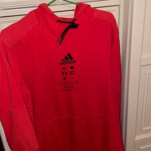Red Adidas athletic play sweater never worn great condition size large